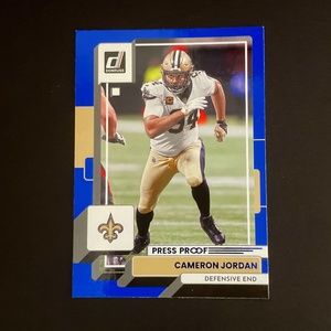 Cameron Jordan: New Orleans Saints, Defensive End 2022 Panini Press Proof #249